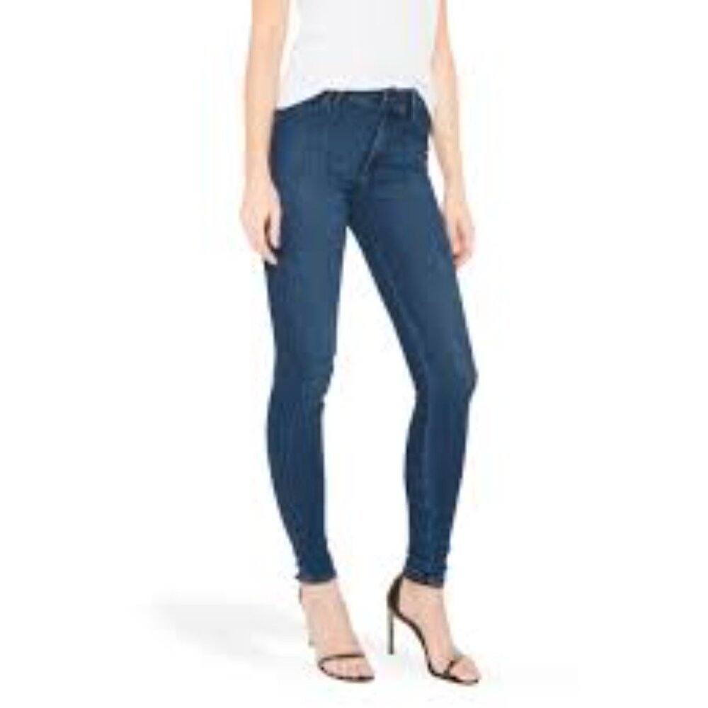 Mott & Bow Jeans Womens 31x30 Jane Mid Rise Skinny Blue Denim